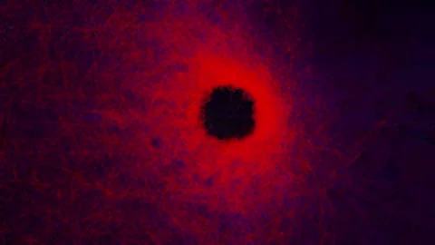 Abstract glowing light hi-tech energy  tunnel frame Stock Footage 269027796