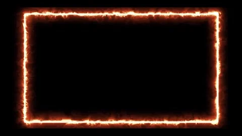 Abstract glowing light, lines frame, animation, frame background animatin Stock Footage 262888893