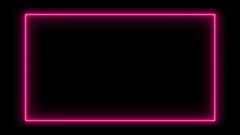 Abstract glowing light, lines frame, animation, frame background animatin Stock Footage 262888917