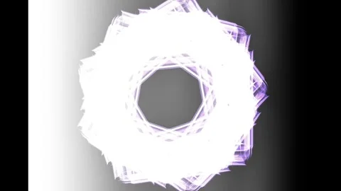 Abstract glowing light mandala rotating on dark gradient background motion eleme 스톡 동영상 346185258