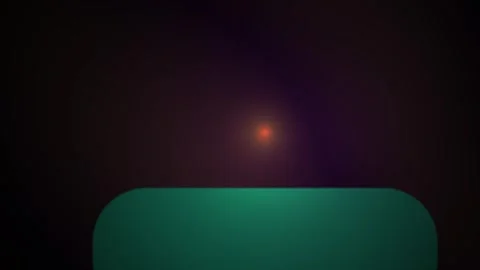 Abstract Glowing Light Orb Pulsing Over A Dark Green Rounded Platform. Stock Footage 341790015