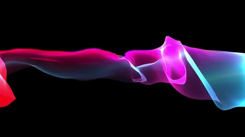 Abstract glowing light particles forming spiral pattern on dark background Stock Footage 343906802