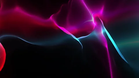 Abstract glowing light particles forming spiral pattern on dark background Stock Footage 343906829