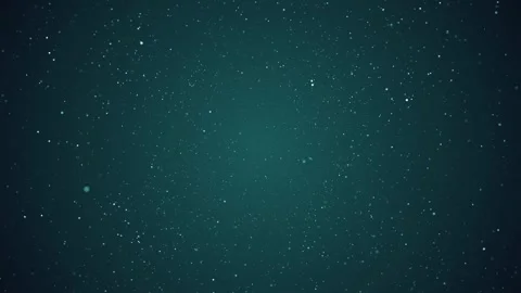 Abstract Glowing Light Particles Moving Forward on Dark Teal Blue Background Stock Footage 335304201