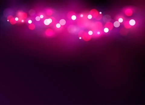 Abstract glowing light on a pink background bokeh vector illustration. St 스톡 일러스트