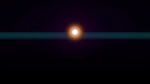 Abstract glowing light pulse with concentric colorful digital rings motion .. 库存影片 344860432