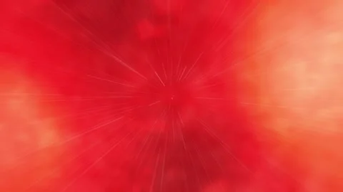 Abstract glowing light rays animation on red background Stock Footage 301947497