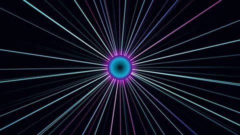 Abstract glowing light rays animation motion background Видео 346149216