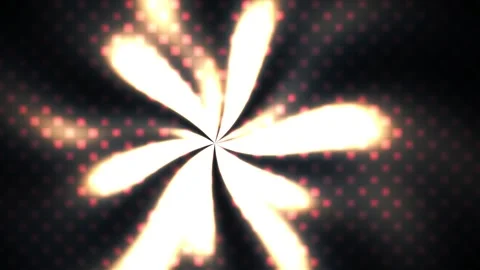 Abstract Glowing Light Rays Rotating in a Dark Space Background. Stock Footage 340516274