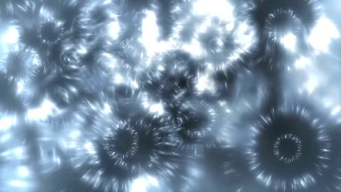 Abstract Glowing Light Rings Motion Background Stock Footage 336111655