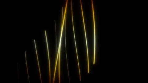 Abstract glowing light streaks on black background 動画素材 344207297