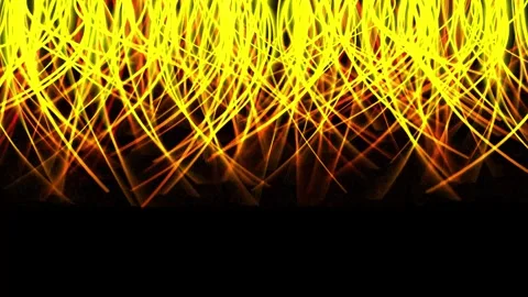 Abstract glowing light streaks in yellow and orange create an energetic and.. Stock Footage 346502016