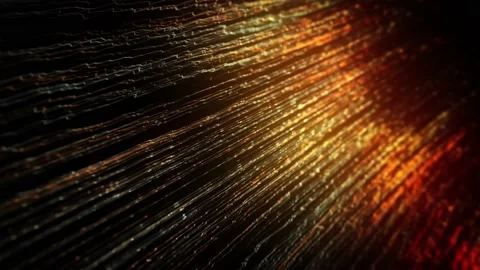 Abstract Glowing Light Strings Background With Depth Of Field Stock Footage 166854333