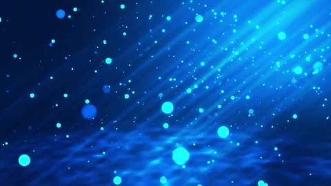 Abstract glowing lights and blue particles motion background, elegant blue .. Stock Footage 307861759