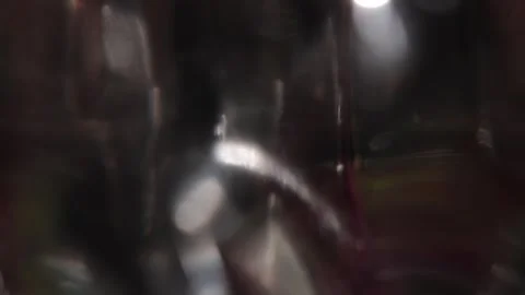 Abstract glowing lights in the dark Vidéo 318580555