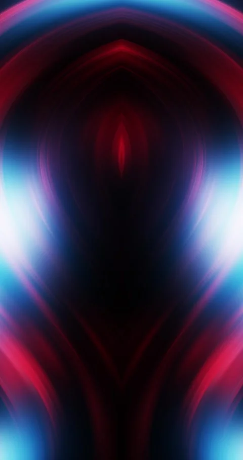 Abstract glowing lights dark red blue shine gradien loop animation Video stock 341432296