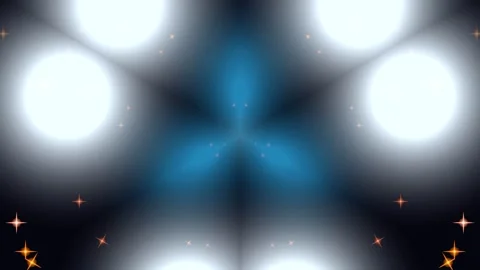 Abstract Glowing Lights in Dark Space. Stock Footage 331359245