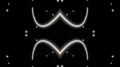 Abstract Glowing Lines and Dots Pattern. Stock Footage 329466706