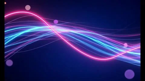 Abstract glowing lines animation dynamic and futuristic background Stock Footage 318948404
