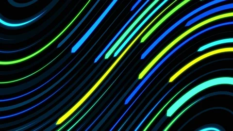 Abstract Glowing Lines Animation Motion Graphic Background Stock Footage 130400864