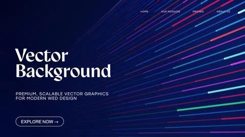 Abstract glowing lines background. This digital background features an arra.. Stock Illustration