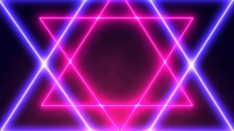 Abstract glowing lines background. neon lights Stock Footage 122306433