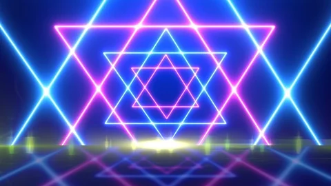Abstract glowing lines background. neon lights Stock Footage 122306626