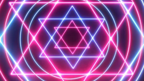 Abstract glowing lines background. neon lights Stock Footage 122306632