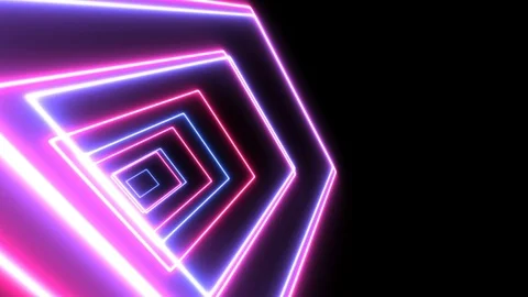 Abstract glowing lines background. neon lights Stock Footage 122306637