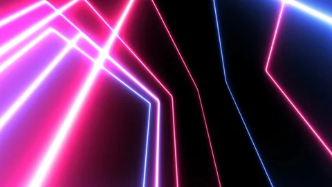 Abstract glowing lines background. neon lights Stock Footage 122306650