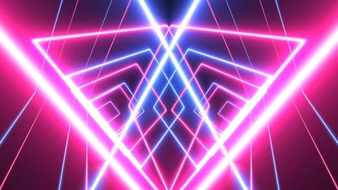 Abstract glowing lines background. neon lights Stock Footage 124033377