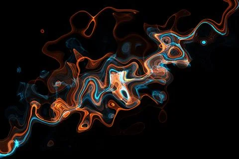 Abstract glowing lines background. Wavy form neon line structure. sound wave  Stock Illustration