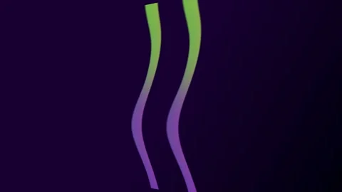 Abstract Glowing Lines Flowing Through Dark Space with Subtle Motion Stock Footage 343482107