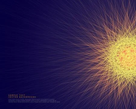 Abstract glowing lines forming a network of glowing sphere vector Stock Illustration