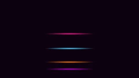 Abstract glowing lines moving horizontally with subtle color shifts on dark.. Stock Footage 340911799