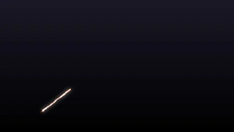 Abstract glowing lines moving smoothly across a dark background with subtle.. Video stock 340939620