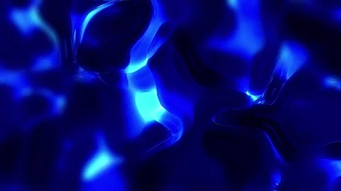 Abstract glowing liquid blue background. Technological macro video in blue .. Stock Footage 317447635