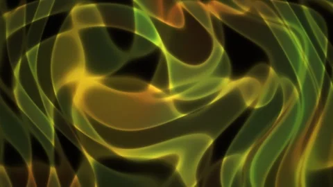 Abstract Glowing Liquid Light Waves Flowing in Dark Background. Stock Footage 341790374