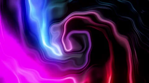 Abstract glowing liquid marble swirl animation Stock Footage 341602808
