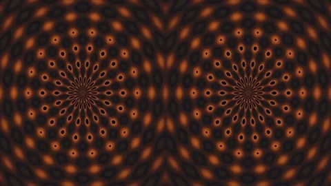 Abstract Glowing Mandalas Repeating Pattern for Hypnotic Spiritual Background Stock Footage 333437078