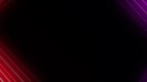 Abstract glowing motion design with two color neon rectangle seamless loop anima Video stock 341272512