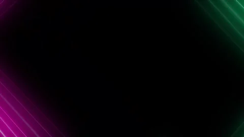 Abstract glowing motion design with two color neon rectangle seamless loop anima 動画素材 341272526