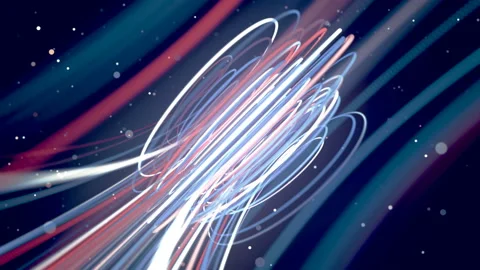 Abstract glowing multicolored diagonal circles background. 3d rendering. 4k UHD Stock Footage 119720910