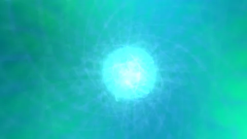 Abstract glowing mystical green background Stock Footage