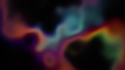 Abstract glowing nebulous clouds flowing softly across dark background Stock Footage 346193316