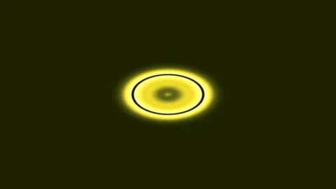 Abstract Glowing Neon Circle Animation on Dark Background Loop Stock Footage 336769919