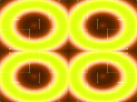 Abstract glowing neon circle background loop for futuristic technology displa Stock Footage 335607682