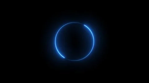 Abstract glowing neon circle. Stock Footage 293140464