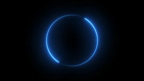 Abstract glowing neon circle. Stock Footage 293140465