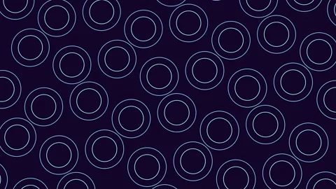 Abstract glowing neon circle pattern background in purple, seamless motion Stock Footage 333145722